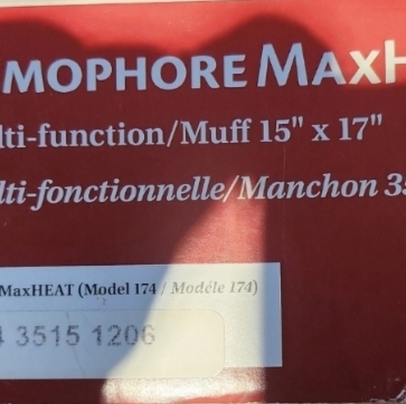 Thermophore~Max Heat Moist Heat Pack Muff~ 15x17~NEW - Picture 7 of 10